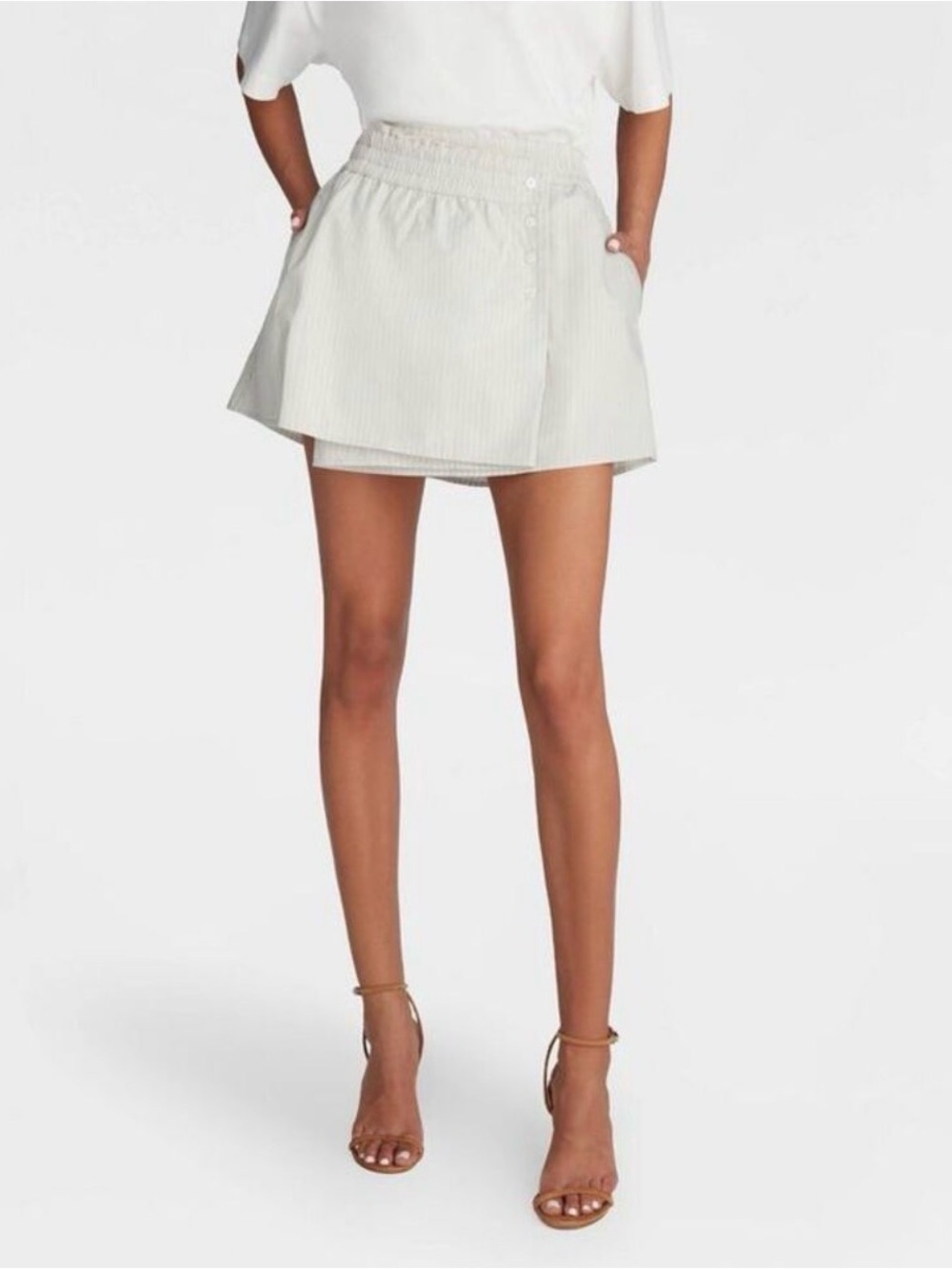 KBB by Kahlana -  Women's Mini 'The Asym Boxer Skirt' Blue M